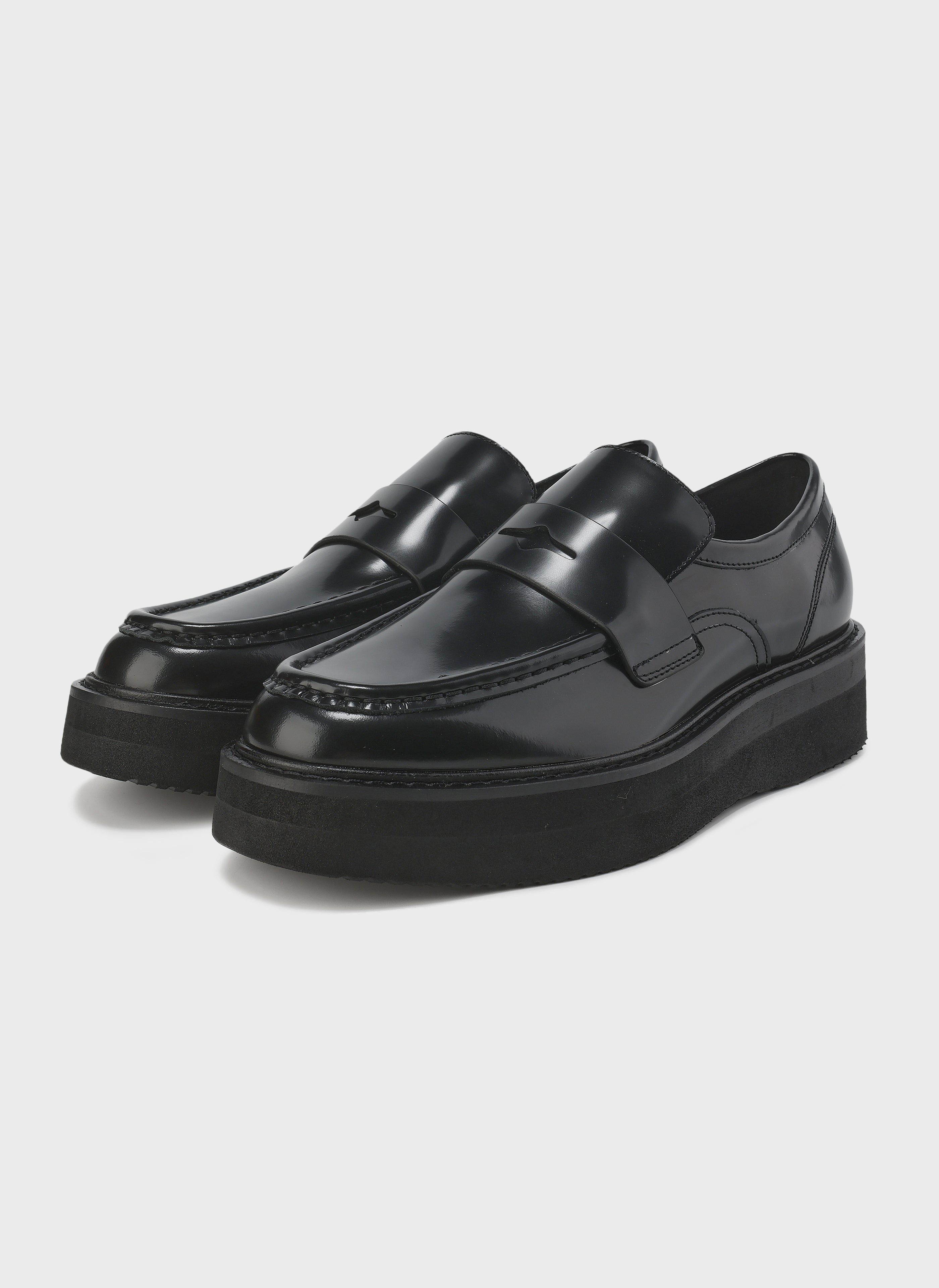 Premium Leather Loafers for Men & Women - Comfortable Slip-On Platform Shoes for Casual & Office Wear - Fashionable & Durable Footwear for Everyday Use