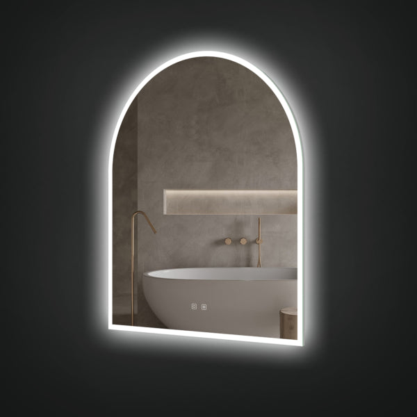 ICO Gemma 30x36 Inch LED Bathroom Mirror with Dimmable Lights - Perfect for Vanity, Makeup Application and Modern Home Decor
