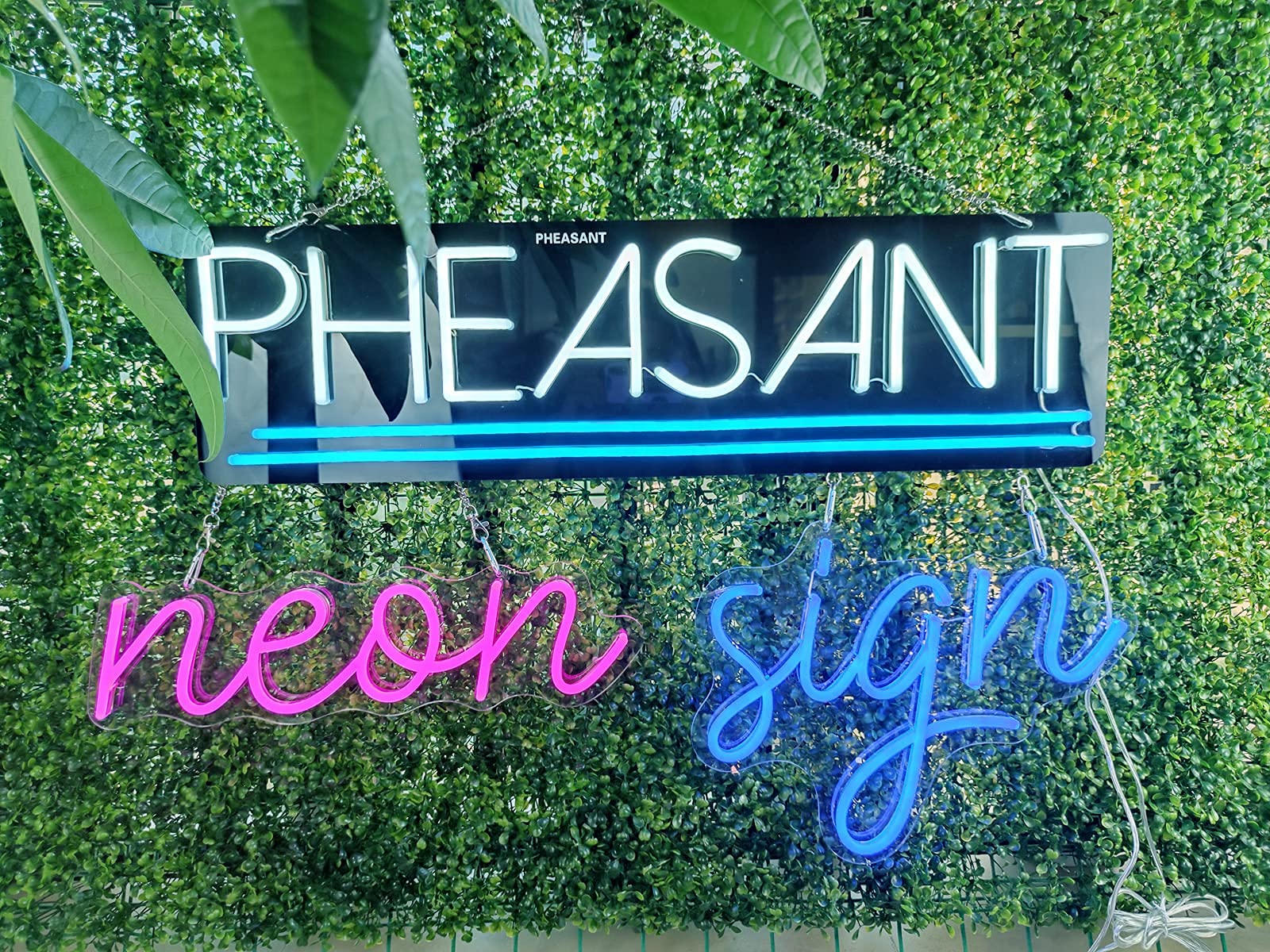 Custom LED Neon Signs - Personalized Handmade Neon Lights for Weddings, Names, Business Logos, Bars & Home Decor (45 Inches, 2 Lines Text) - Perfect for Wall Art, Party Decorations & Romantic Bedroom Lighting