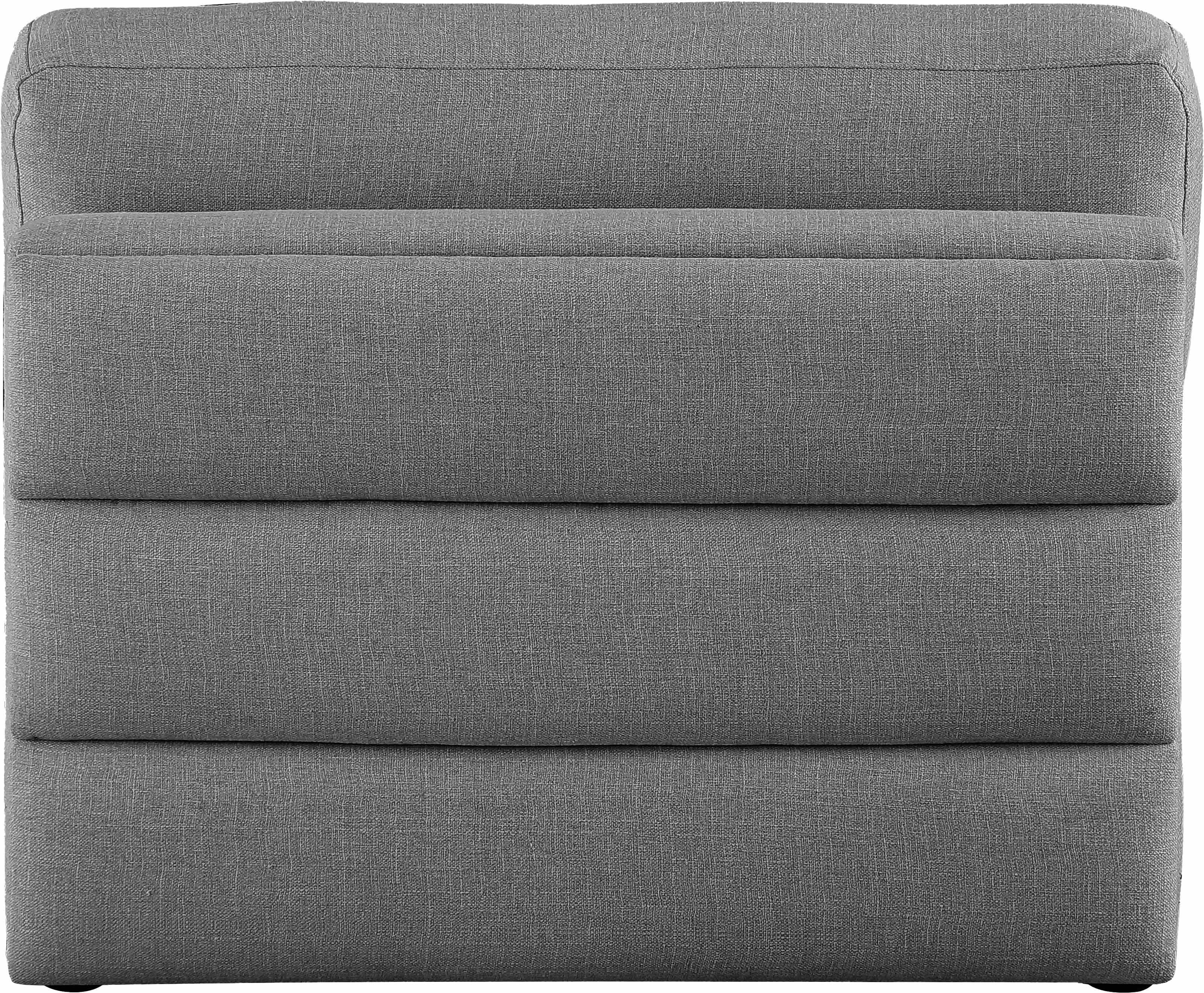 Beckham Durable Linen Textured Fabric Armless Chair - Modern Home Office & Living Room Accent Furniture for Relaxing & Decor