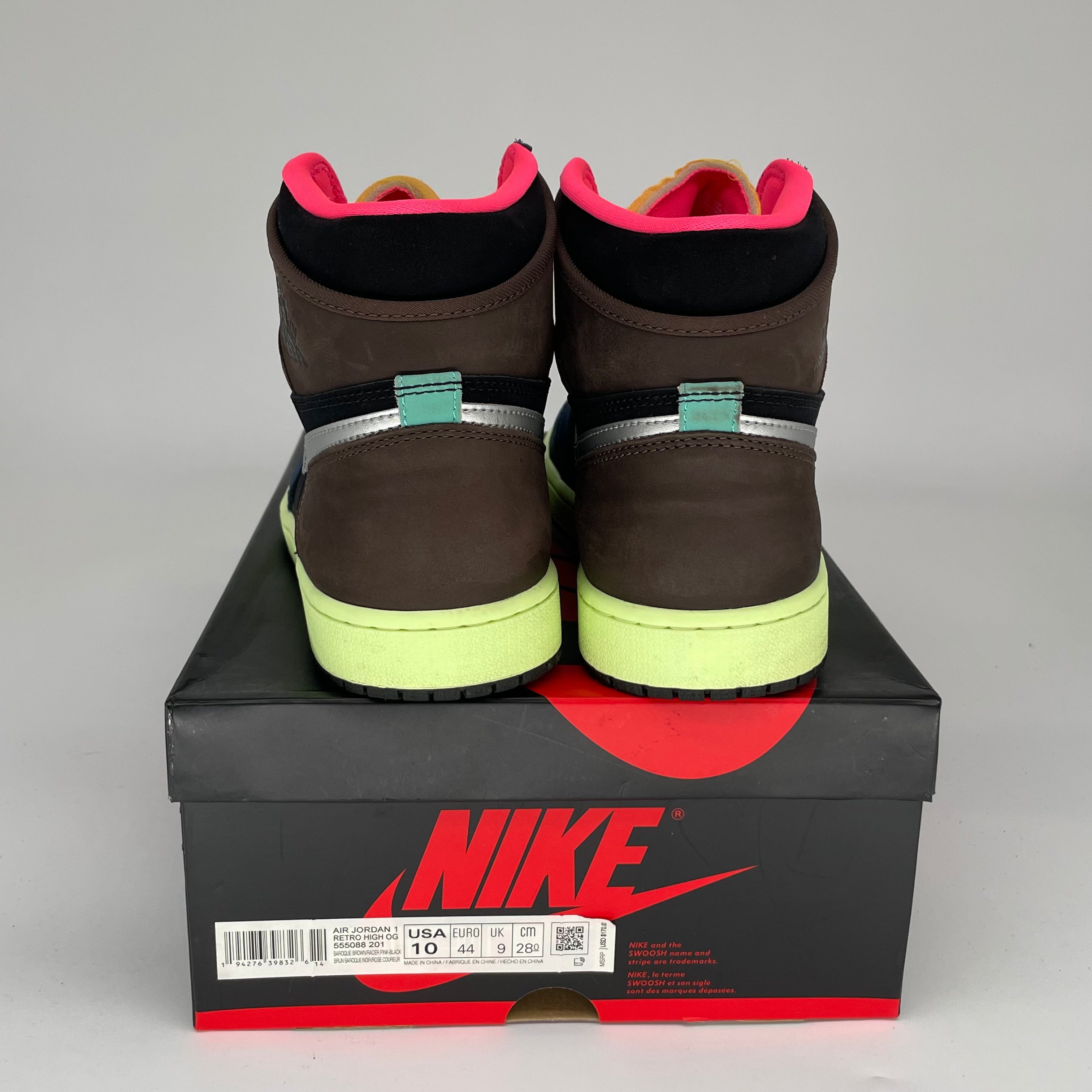 AIR JORDAN 1 BIO HACK Sneakers Men's Size 10 - 555088-201 Retro High OG Basketball Shoes for Streetwear & Casual Outfits
