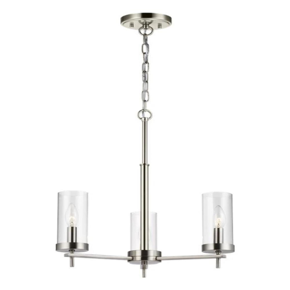Huntington 3-Light Chandelier - Modern Crystal Ceiling Light Fixture for Dining Room, Bedroom & Living Room Decor