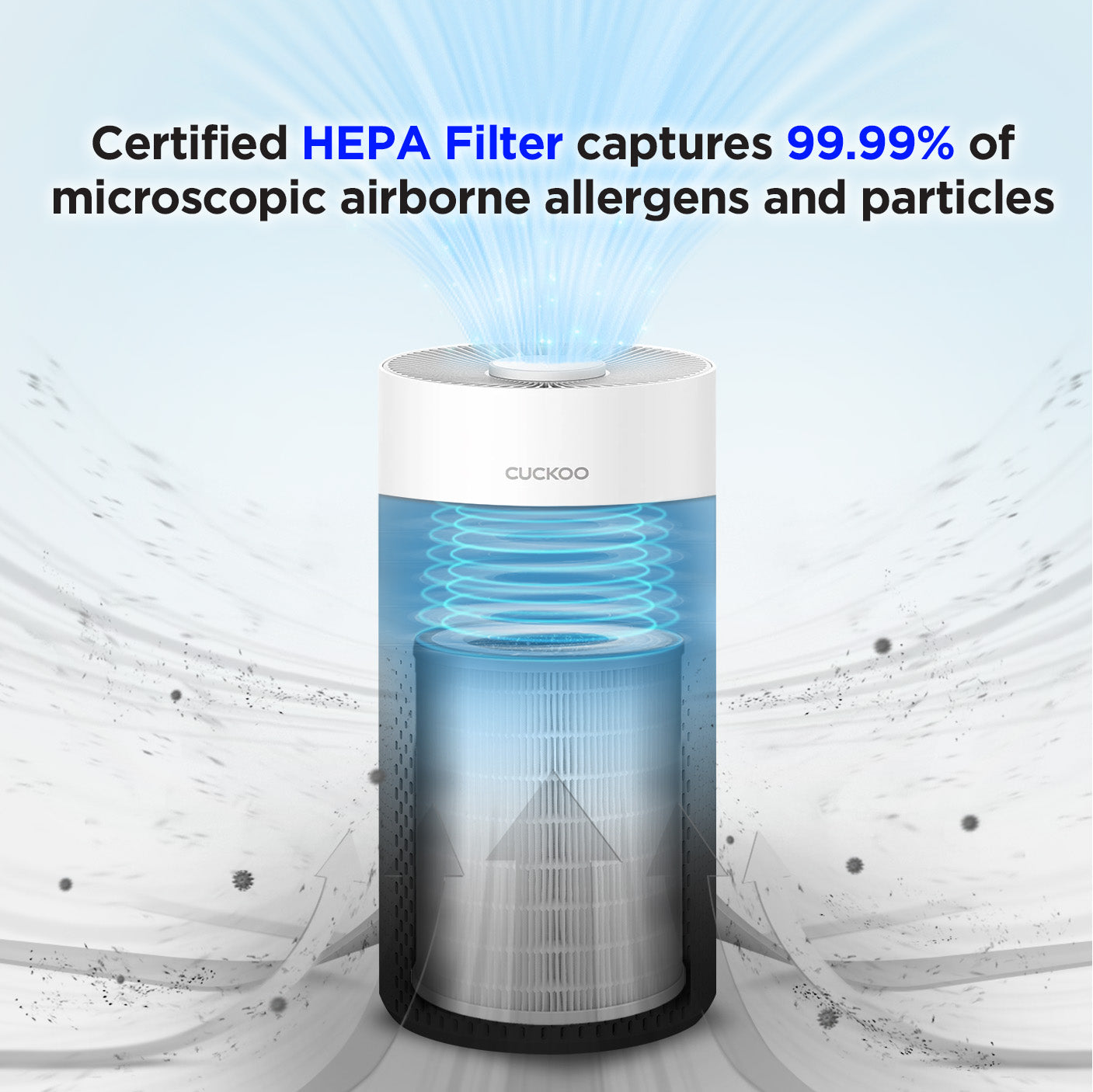 H13 True HEPA Replacement Filter for CAC I0510FW (CACF IAF) - Compatible with Air Purifiers, Ideal for Allergies, Dust, and Pet Dander Removal in Home & Office