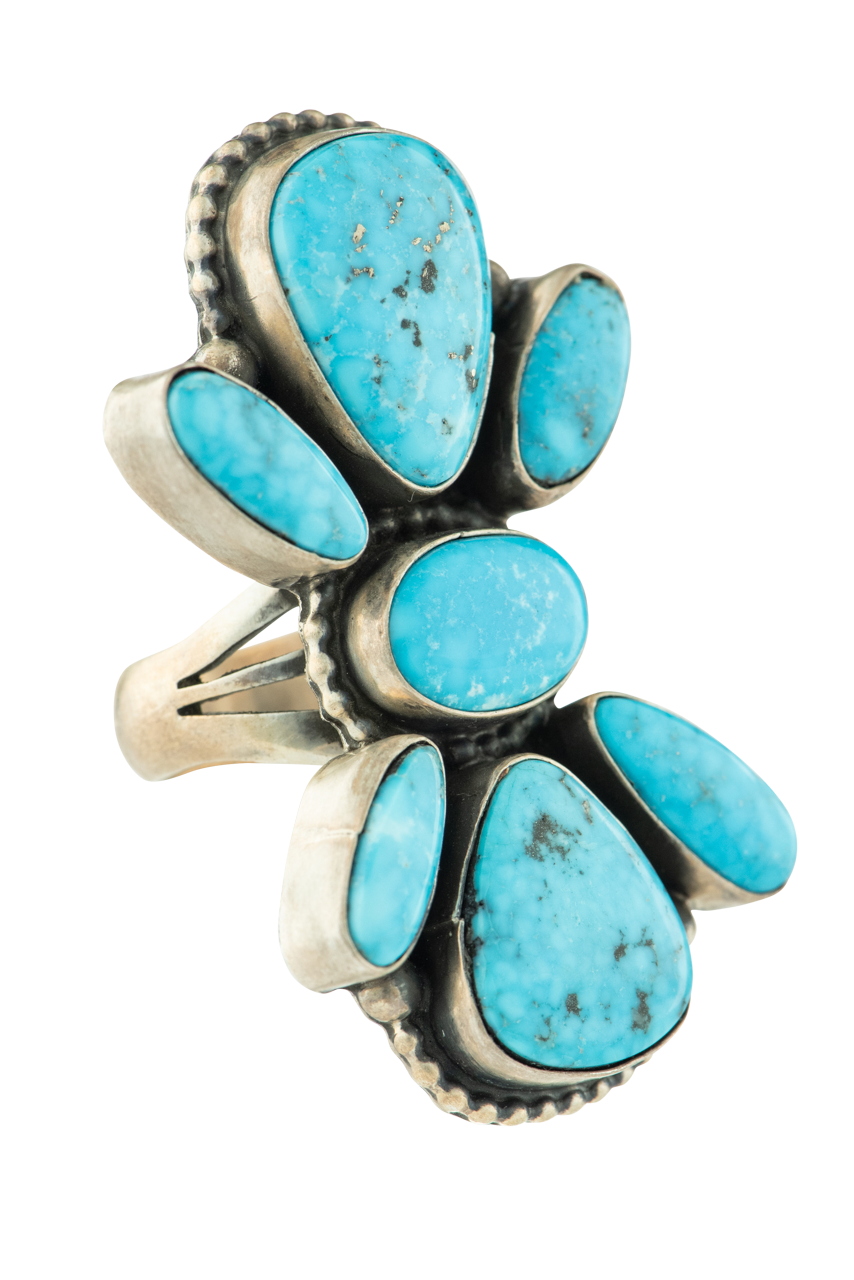 Authentic Morenci Turquoise Ring - Handcrafted Sterling Silver Jewelry for Women | Perfect for Gifts, Weddings & Boho Fashion