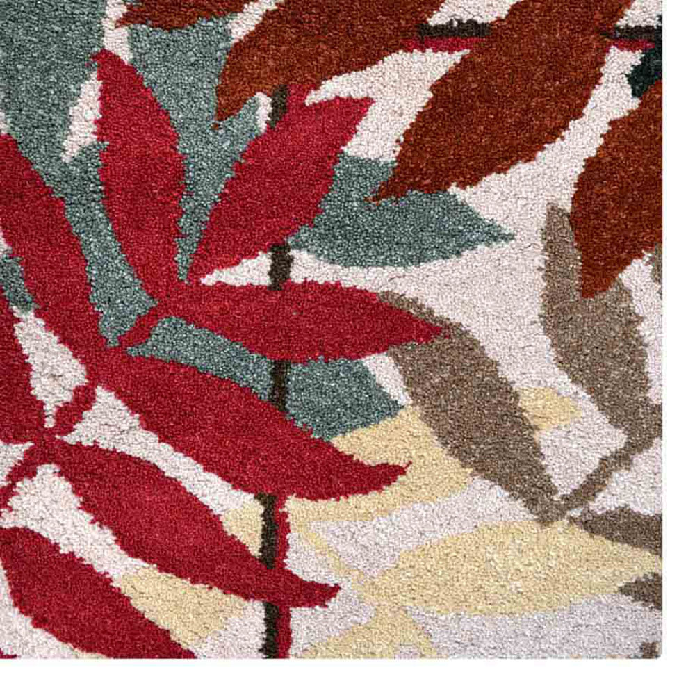 Premium Hand-Tufted Dahlia Floral Area Rug - Soft & Durable Non-Slip Living Room Carpet for Bedroom, Nursery, or Office Decor