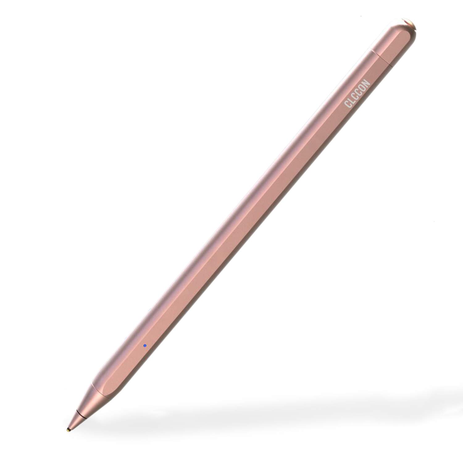 CLCCON Rechargeable Stylus Pen for Apple iPad & iPhone - Precision Capacitive Stylus Compatible with iPad Air 2/3, iPad Mini 3/4/5, iPad 3, iPad 2018/2019, iPad Pro 1/2 & iPhone 6/7/8 - Pink | Perfect for Drawing, Note-Taking & Digital Art
