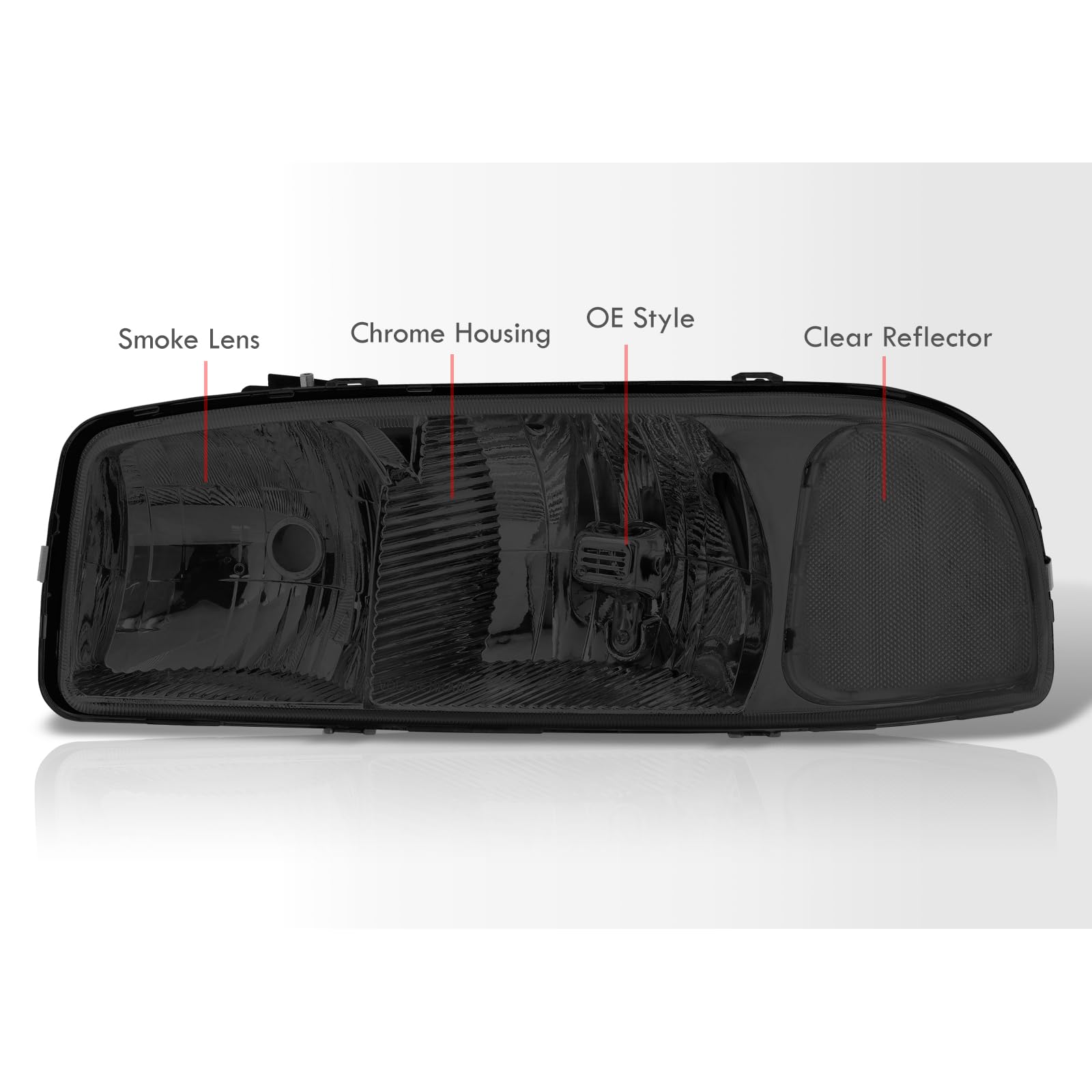 Sierra Yukon Headlight Assembly - Replacement for 2000-2007 Models - Perfect for Night Driving & Off-Road Use
