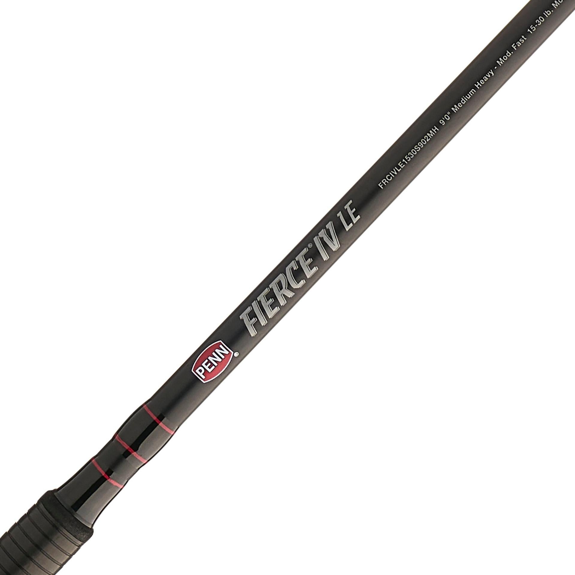 Fierce® IV LE Spinning Rod and Reel Combo - Premium Fishing Gear for Freshwater & Saltwater Anglers | Perfect for Bass, Trout, and Inshore Fishing