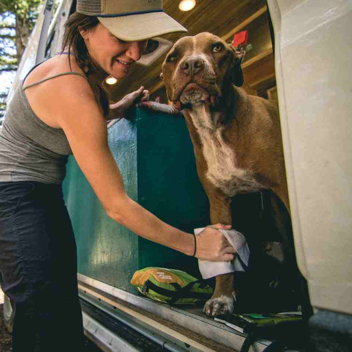 Adventure Dog Wipes - Natural & Hypoallergenic Pet Cleaning Wipes for Outdoor, Travel & Grooming | Perfect for Hiking, Camping & Post-Walk Paws
