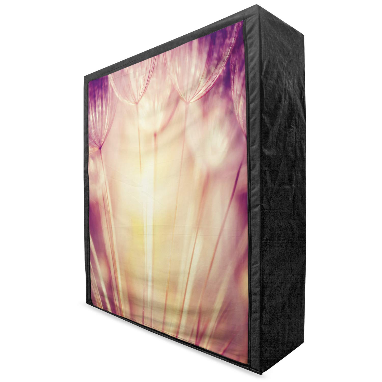 Ambesonne Ivory Portable Fabric Wardrobe with Shelves | 59