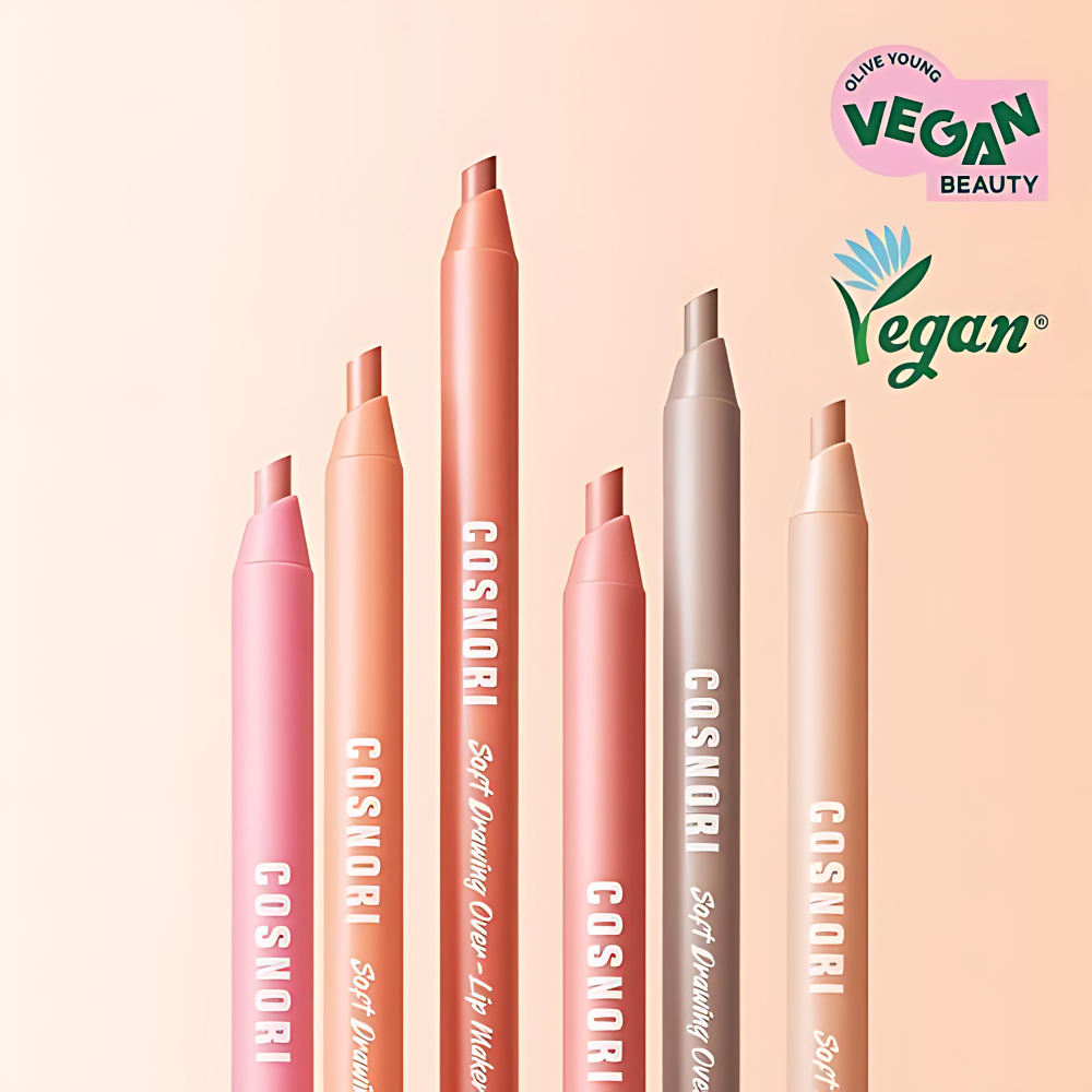COSNORI Soft Drawing Overlip Maker 0.4g - Natural Lip Plumper & Enhancer for Fuller Lips - Perfect for Daily Makeup & Night Out Looks