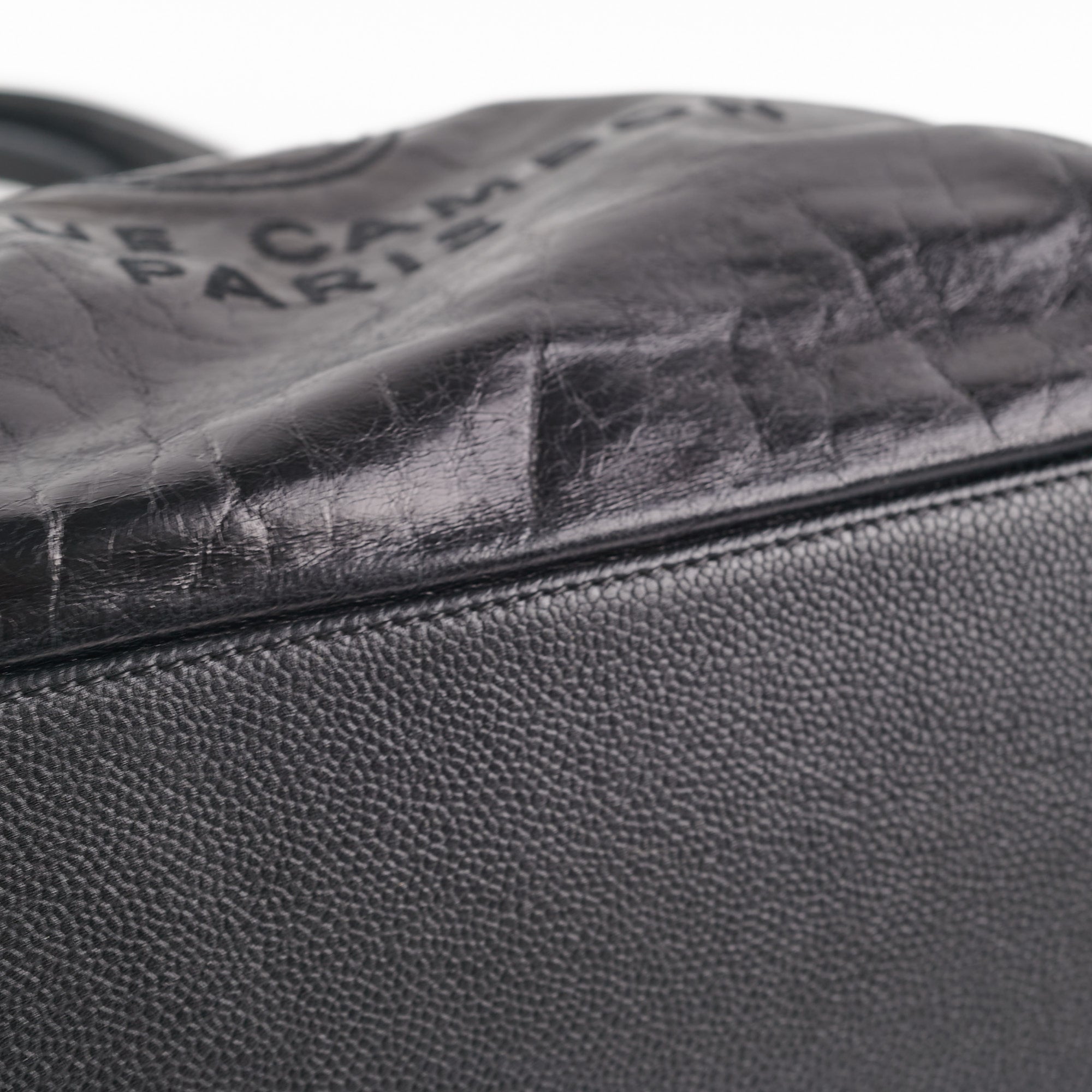 Chanel Deauville Medium Black Leather Tote Bag - Luxury Designer Handbag for Women, Perfect for Work, Travel & Everyday Use