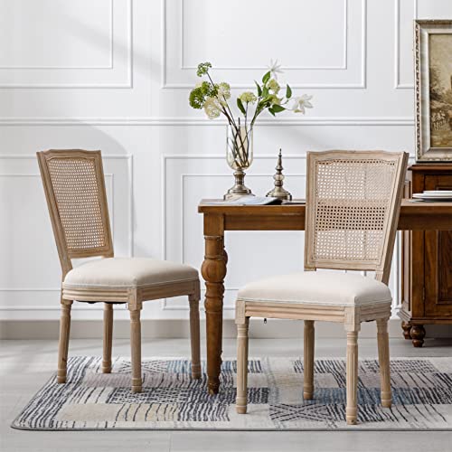 Square Rattan Back