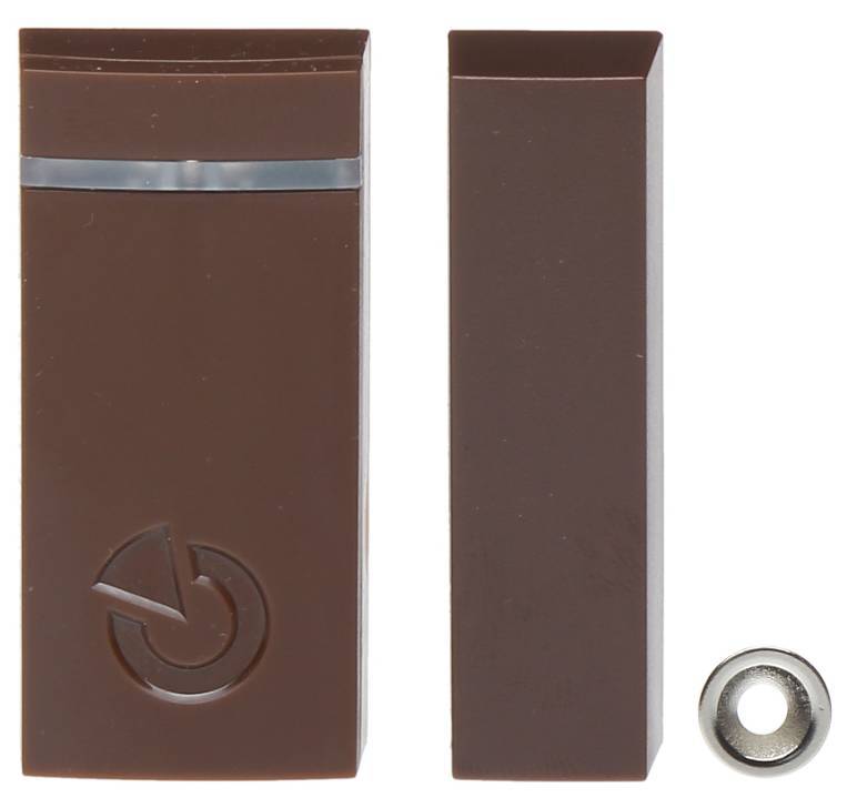 JA 151MB Wireless Mini Magnetic Contact Sensor - Brown | Home Security & Window/Door Alarm System for Smart Homes