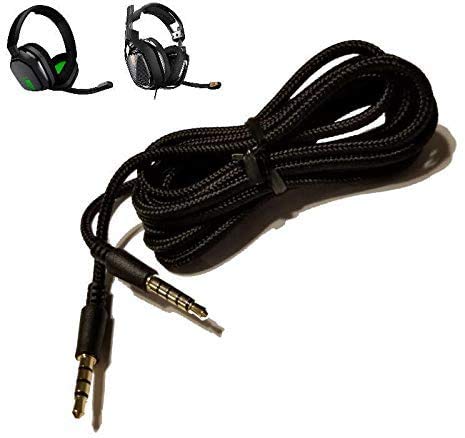 Enza A10 A40 Audio Aux Gaming Cable Adapter - Braided Aux Cord for Astro A10 & A40 TR Headsets - Durable Gaming Headset Wire for PC, PS4, PS5, Xbox - Perfect for Online Chat & Competitive Gaming