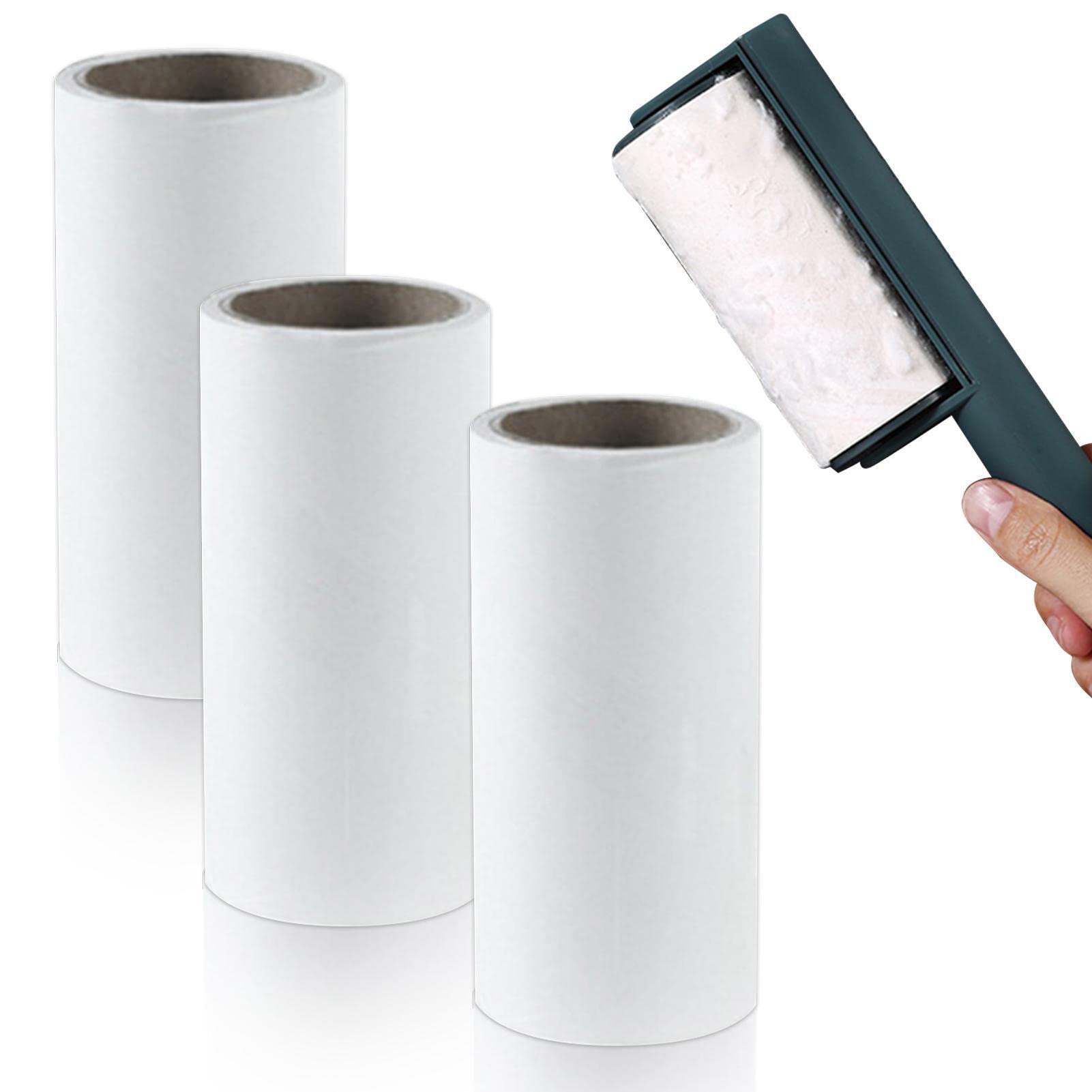 Sticky Roller Lint Remover - Pet Hair & Dust Cleaner for Clothes, Carpet