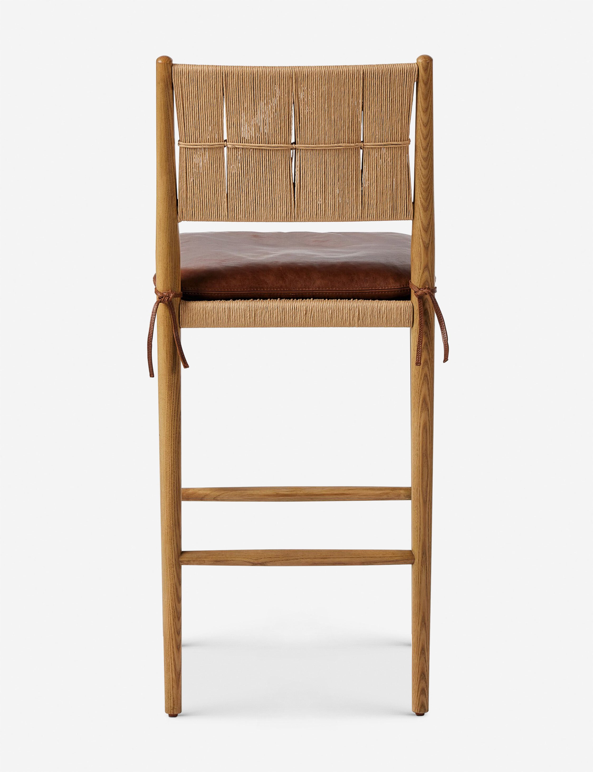 Dara Bar and Counter Stool by Amber Lewis x Four Hands - Modern Kitchen & Dining Stools for Home Bar, Breakfast Nook, and Restaurant Use