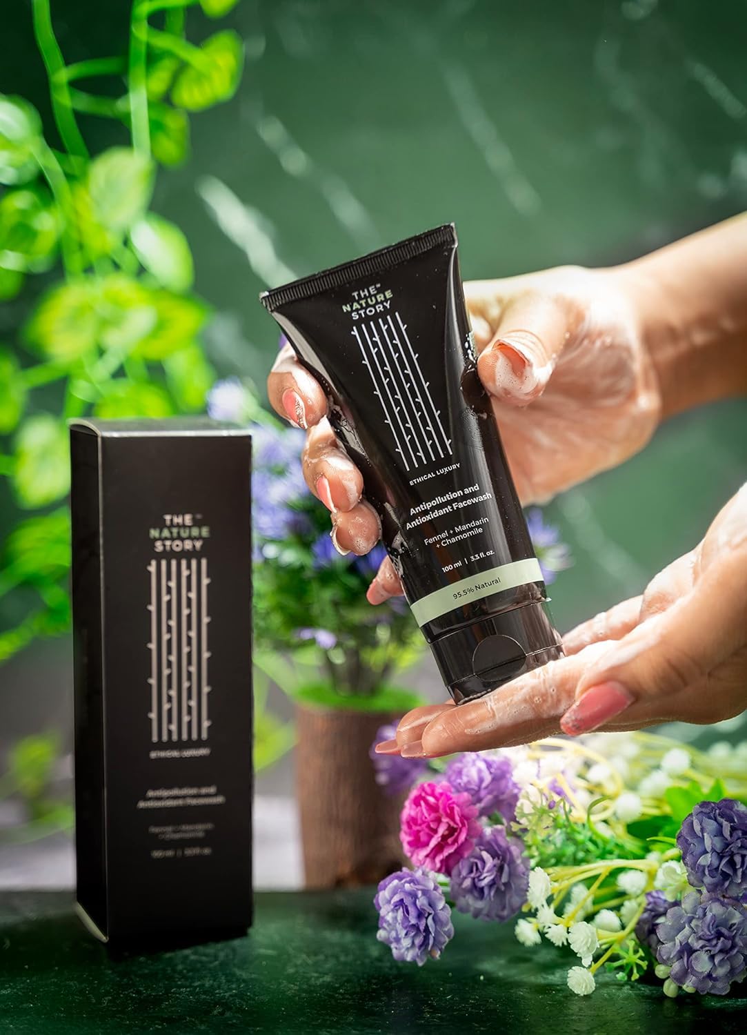 Nature's Story Ethical Luxury Skin Softening Trio (300ml) – Ultra-Light Morning Face Moisturizer, Overnight Repair Cream & Hydrating Hand/Body Lotion | Vegan Skincare Set for Dry, Sensitive Skin | Perfect for Daily Hydration & Nighttime Routine