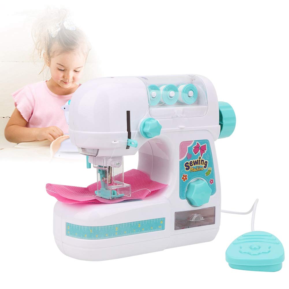 Alomejor Kids Electric Sewing Machine - Medium Size Toy Sewing Machine for Beginners | Perfect for DIY Crafts, Costume Making & Learning Basic Sewing Skills