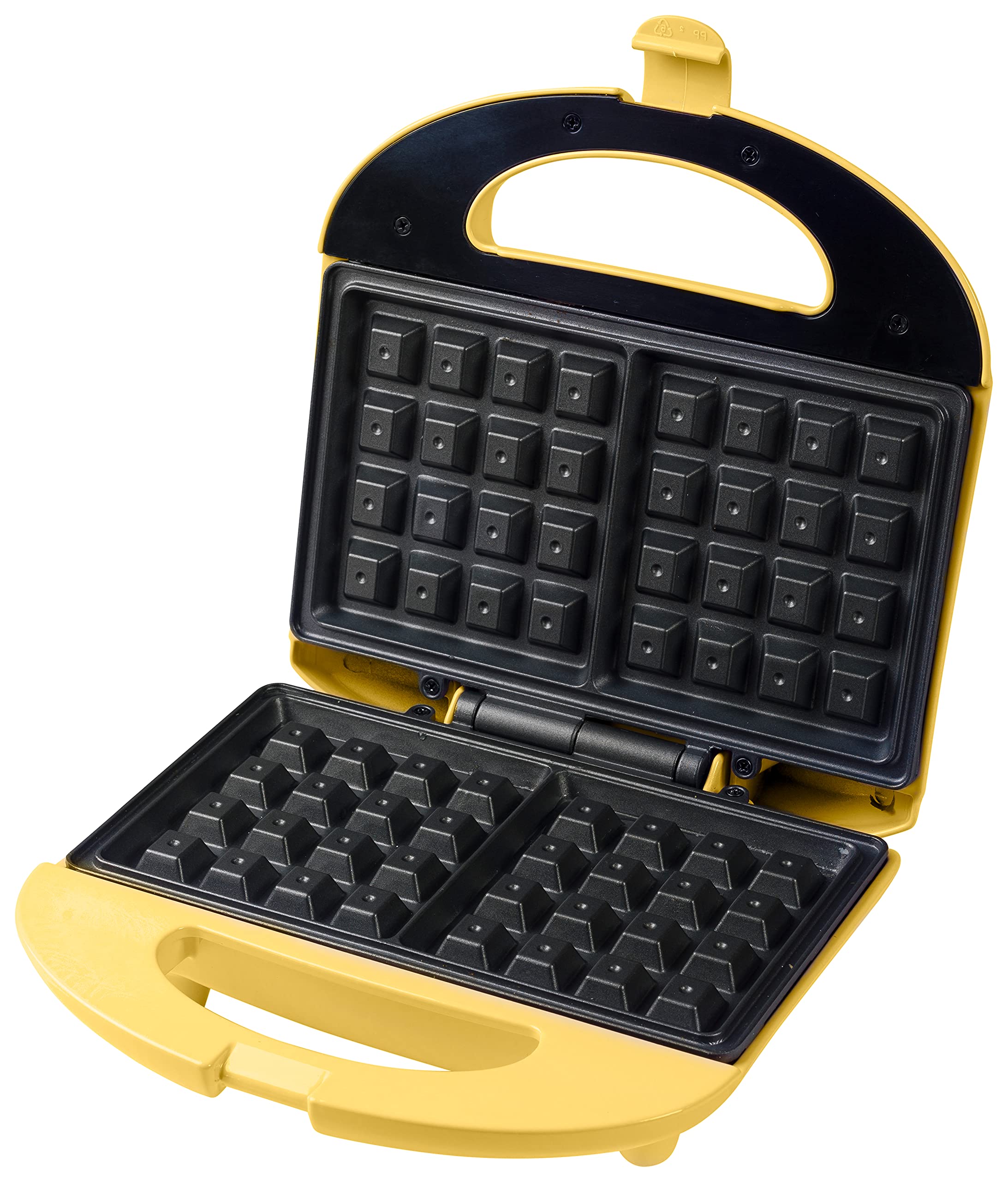 Best Belgian Waffle Maker with Non-Stick Surface & Light Indicator - 700W Sweet Dreams Collection, Yellow | Perfect for Breakfast, Brunch & Family Gatherings