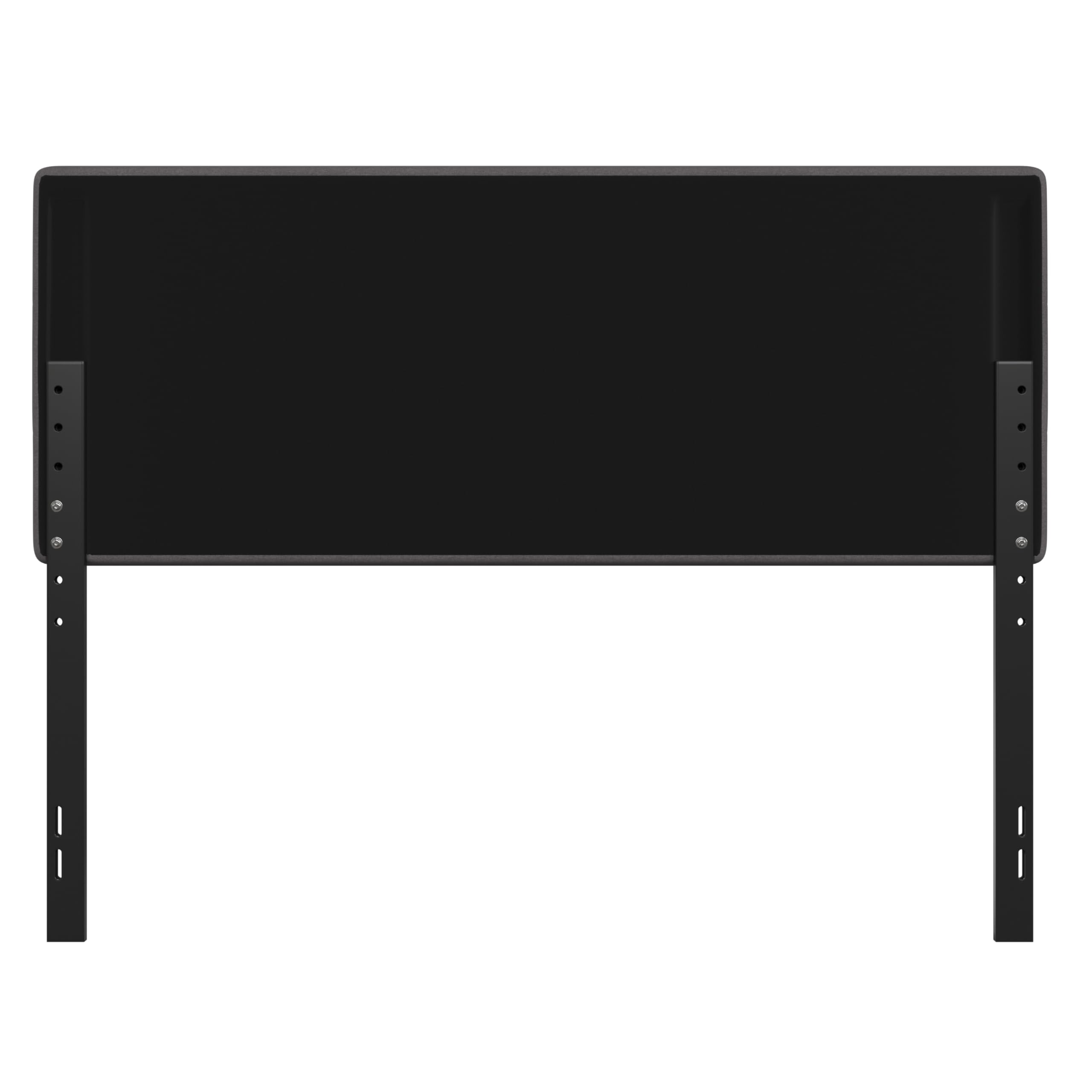 EMMA + OLIVER Gannon Queen Size Upholstered Headboard - Gray Fabric Adjustable Height Bed Headboard - Easy 30-Minute Assembly - Fits Most Bed Frames (Not Included) - Perfect for Master Bedroom, Guest Room & Apartment Decor