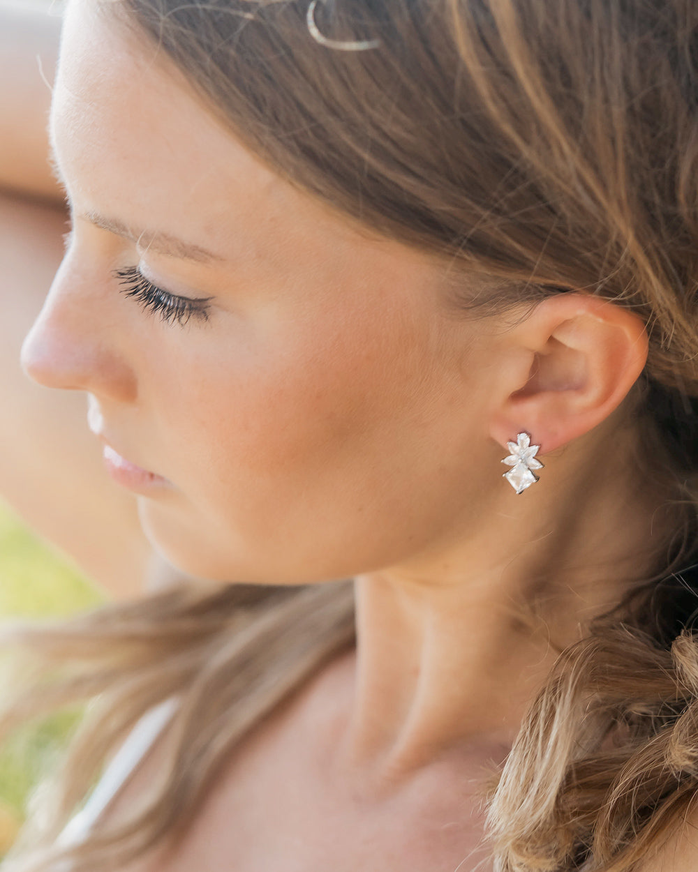 Petite Modern Stud Earrings for Women - Minimalist Gold & Silver Earrings for Daily Wear | Perfect for Work, Parties & Gifting