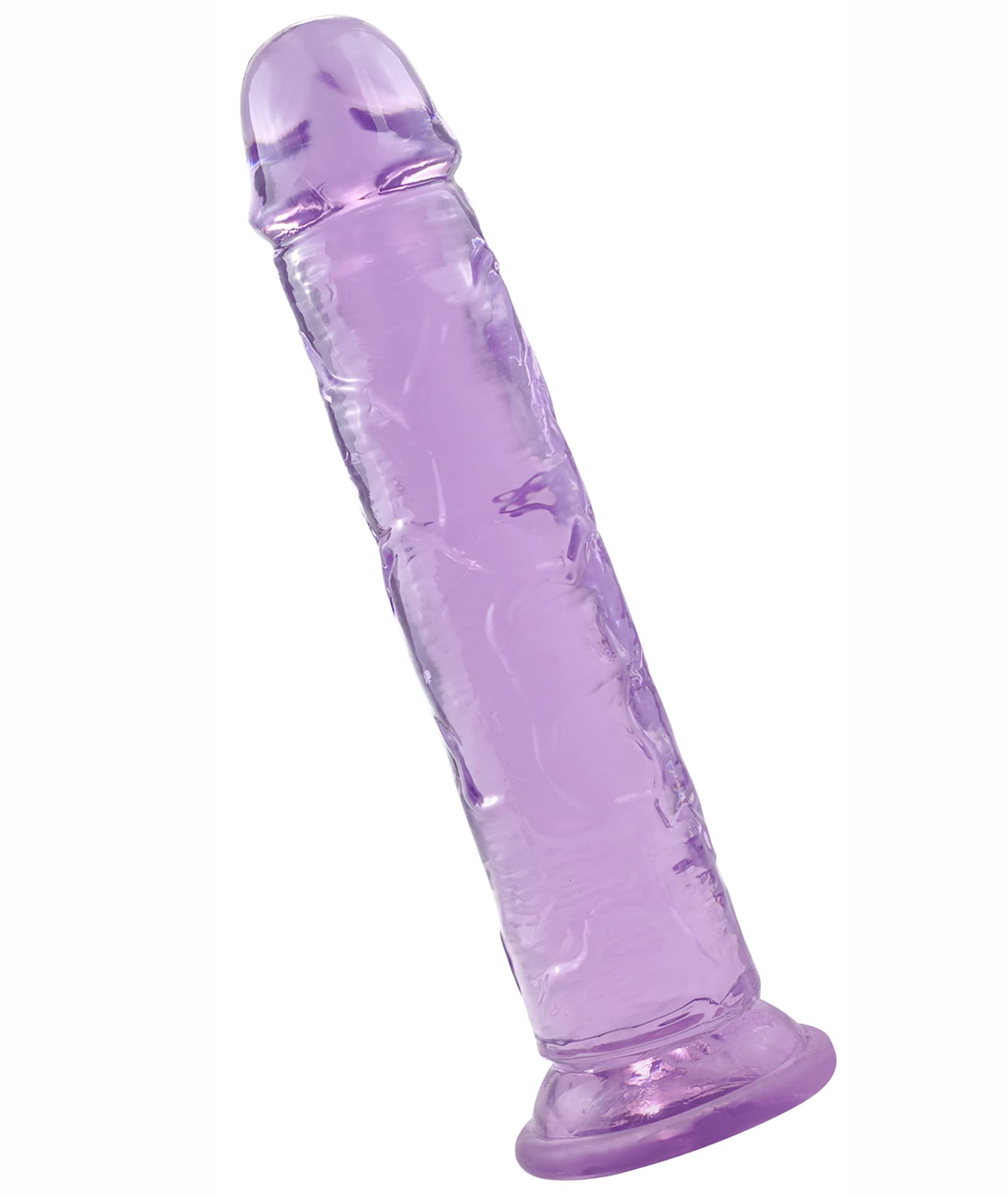 13 Inch Thick Realistic Dildo with Strong Suction Cup - Purple Jelly Anal Plug & G-Spot Vibrator for Women - Perfect for Solo Play, Couples Fun & BDSM Adventures