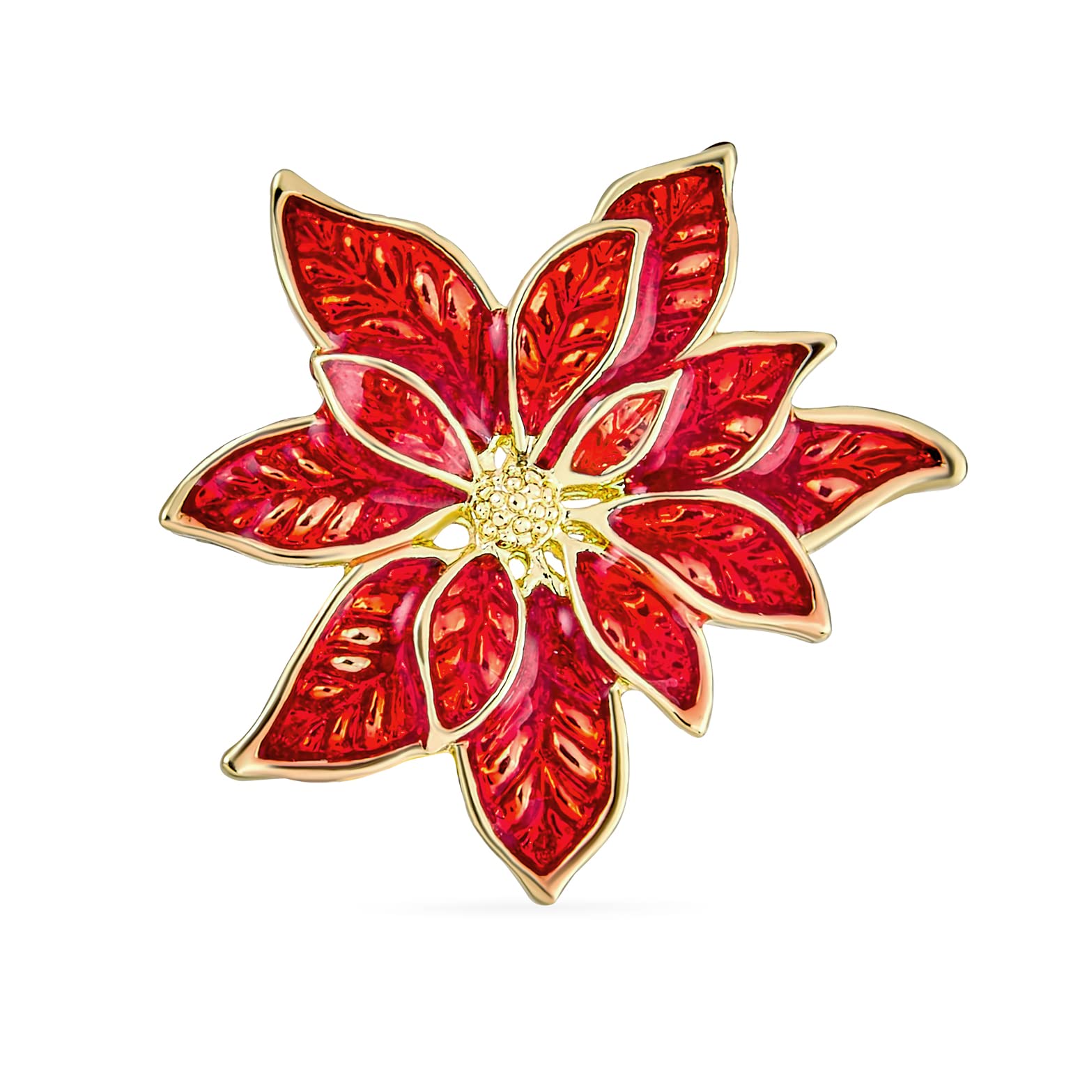 Elegant Floral Brooch & Earrings Set for Women - Christmas Party Jewelry