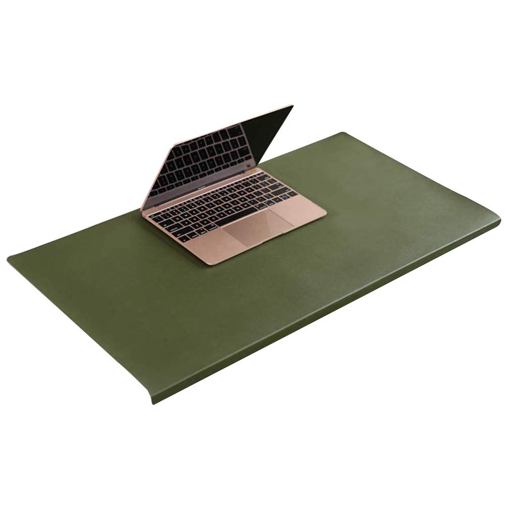 Premium Leather Writing Pad - Angled Desk Pad with L-Shaped Front Profile, Extra Large Mouse Pad & Table Protector | Waterproof Office Desk Mat with Non-Slip Base for Home & Office Workspaces | Perfect for Writing, Drawing & Computer Use