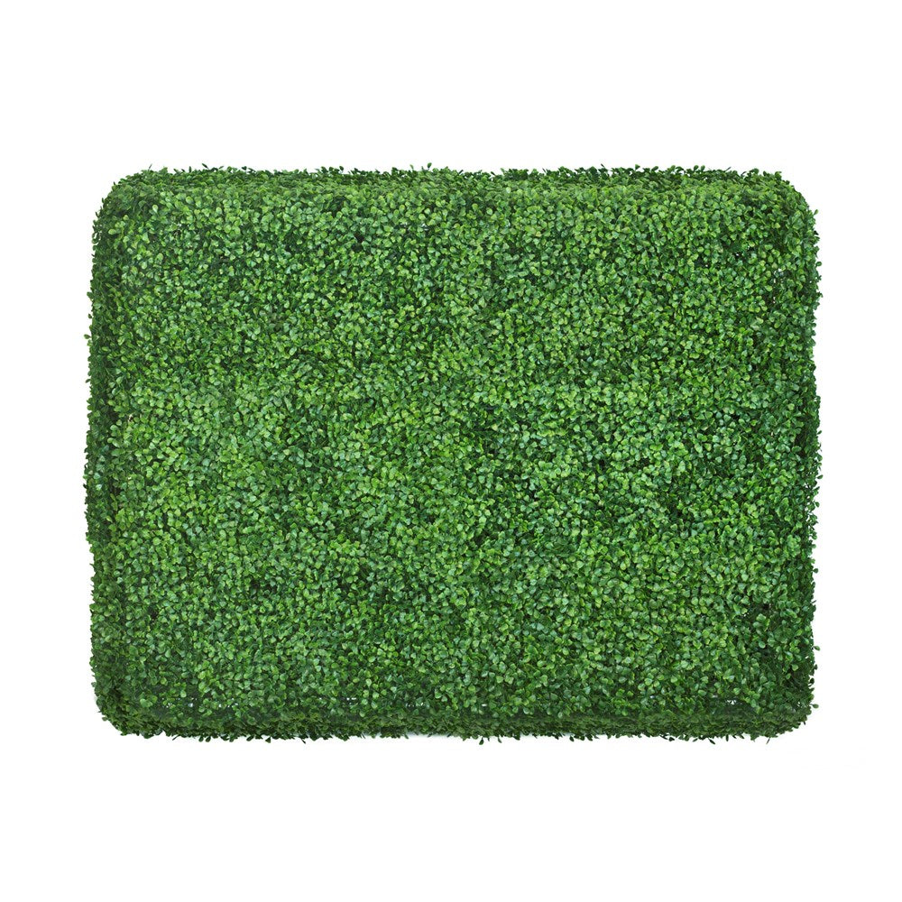 Premium Freestanding Artificial Hedge - English Boxwood (Buxus) 75x100x25cm - Perfect for Privacy Screening, Garden Decor & Indoor Greenery