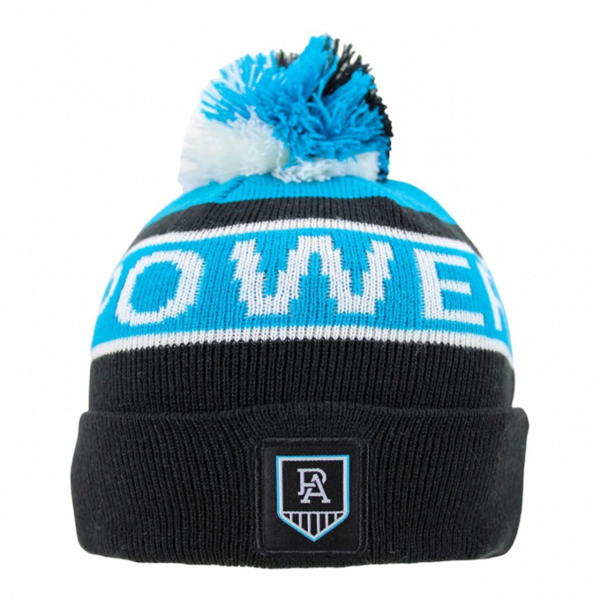 Burley Sekem Port Adelaide Power AFL Youth Beanie - Warm Winter Knit Hat for Kids & Teens - Perfect for Football Games & Outdoor Activities