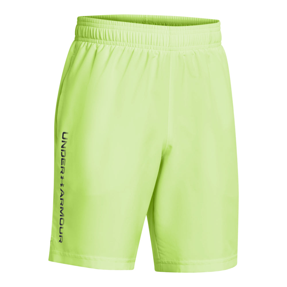 Under Armour Boys' Woven Wordmark Athletic Shorts - Comfortable & Durable for Sports, Gym, and Everyday Wear