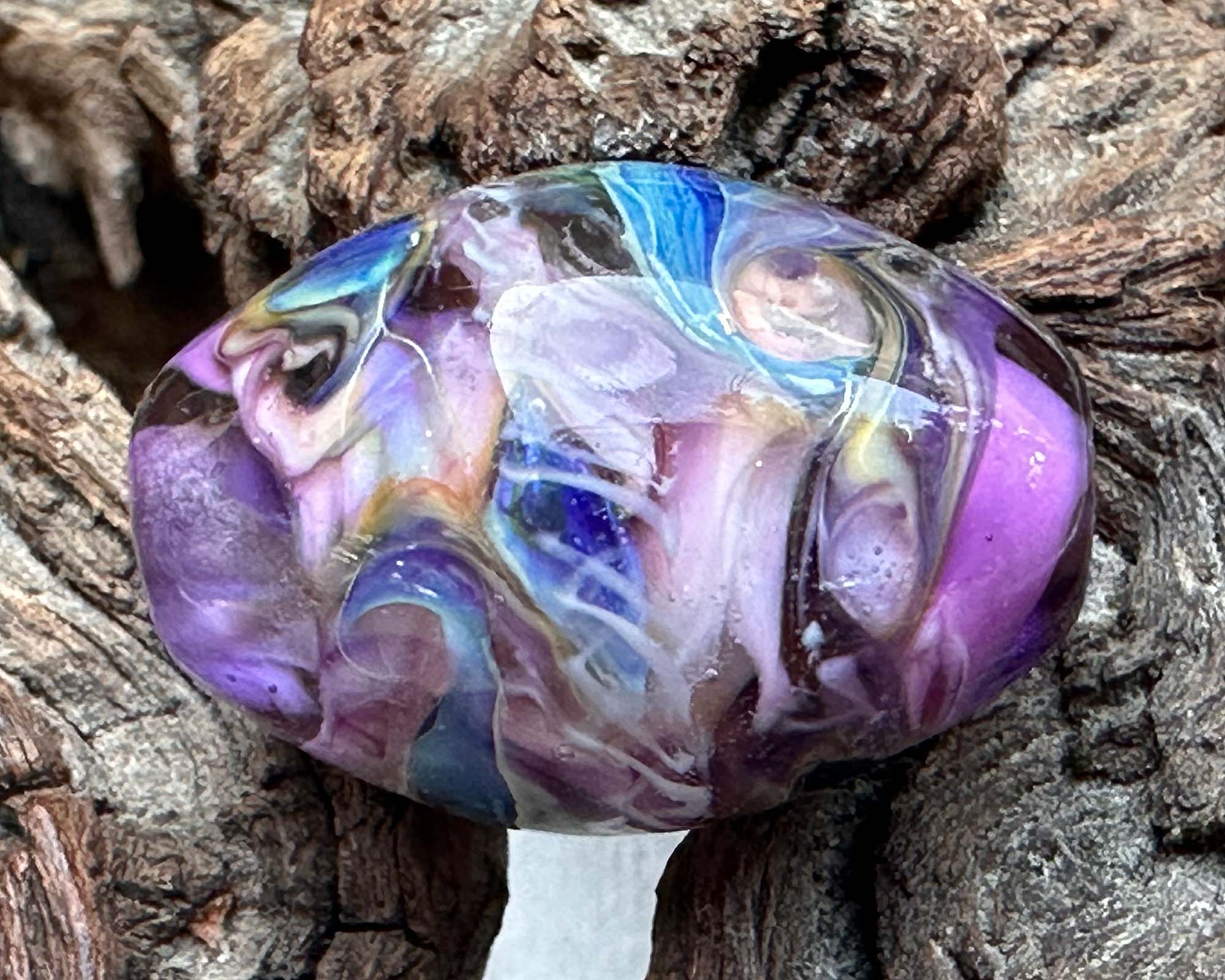 Amethyst Blush Purple Lampwork Focal Bead SRA - Handmade Glass Bead for Jewelry Making, DIY Crafts & Beading Projects - Perfect for Necklaces, Bracelets & Earrings