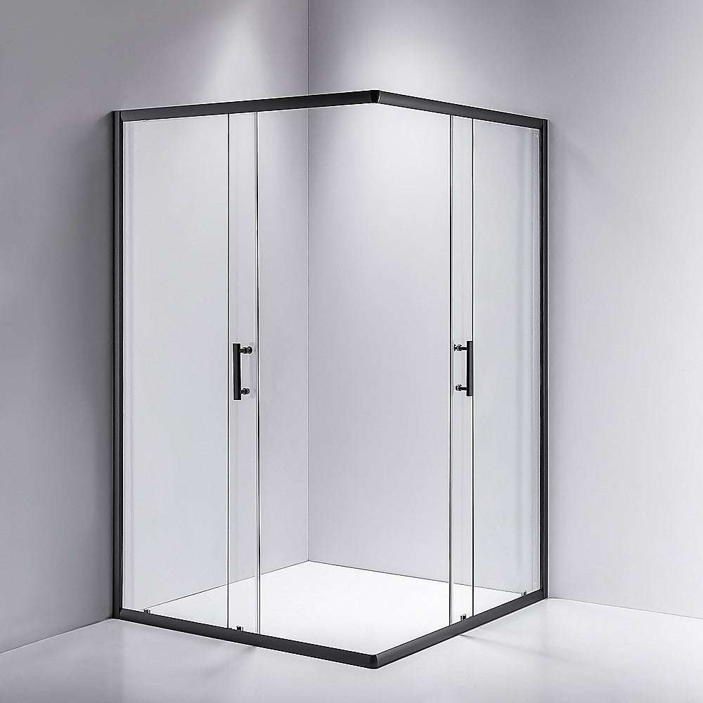 Della Francesca 1000 x 900mm Sliding Door Shower Screen with Nano Safety Glass - Tempered Glass Bathroom Enclosure for Modern Homes & Hotels