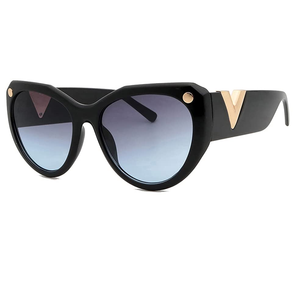 Versa Cateye Oversized Sunglasses for Women - UV Protection Fashion Sunglasses - Perfect for Beach, Driving & Outdoor Activities