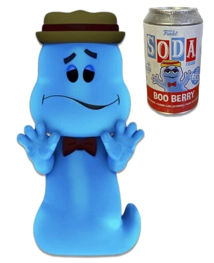 Funko Pop! Vinyl Soda: GM Boo Berry Glows in The Dark Limited Edition Collectible Figure - Perfect for Horror Fans & Nighttime Display