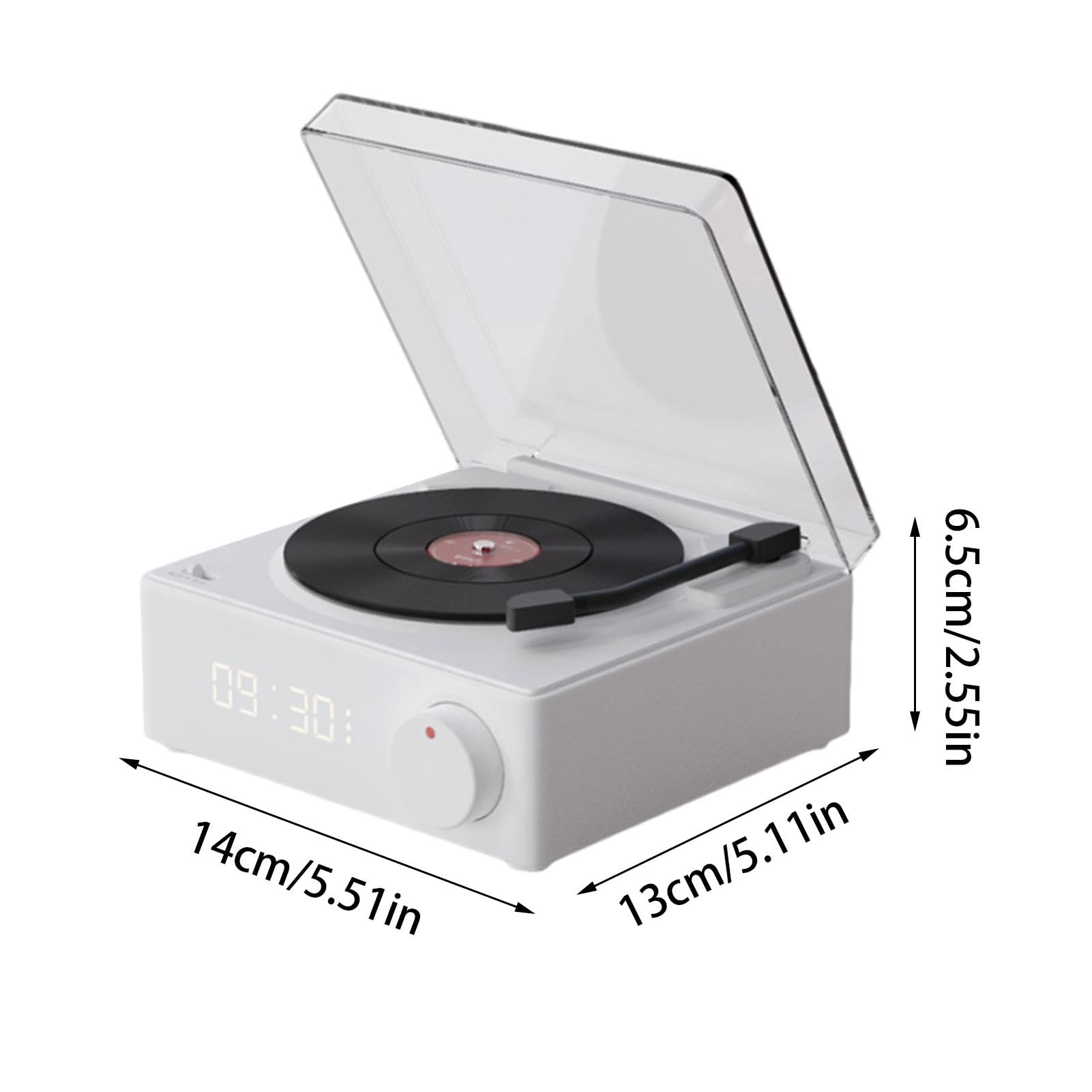 Wireless Turntable with Smart Speakers, Portable Record Player for Outdoor Activities, Yard Parties, and Travel