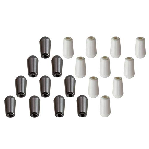 20-Pack Guitar 3-Way Toggle Switch Cap Tips Buttons for Les Paul/Epiphone - 4mm Multi-Color Replacement Parts | Perfect for Guitar Repair, Maintenance & Customization