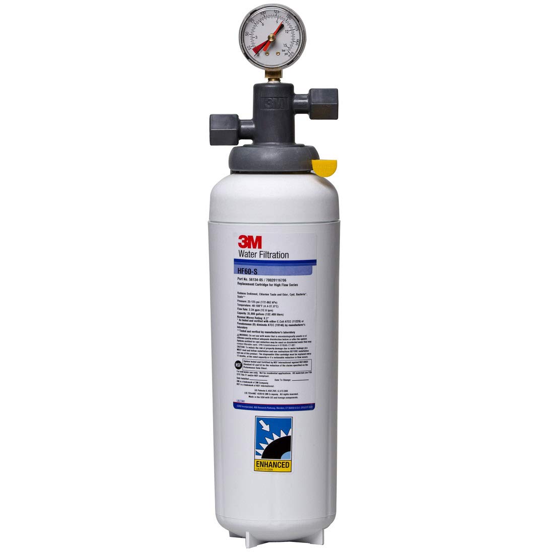 3M ICE160-S Commercial Ice Maker Water Filtration System - High Performance Water Filter for Ice Machines, Restaurants, Bars & Food Service Businesses (Improves Ice Clarity & Taste)