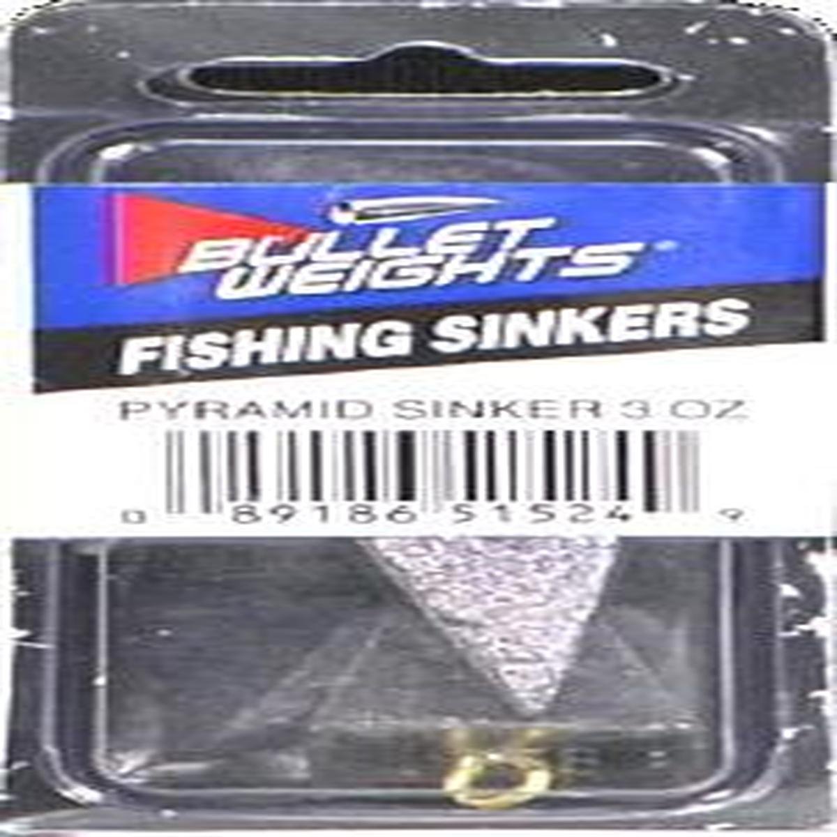 Bullet Weights Pyramid Fishing Sinker - Premium Lead Fishing Weights for Bass, Walleye & Saltwater Fishing | Ideal for Casting, Trolling & Bottom Fishing
