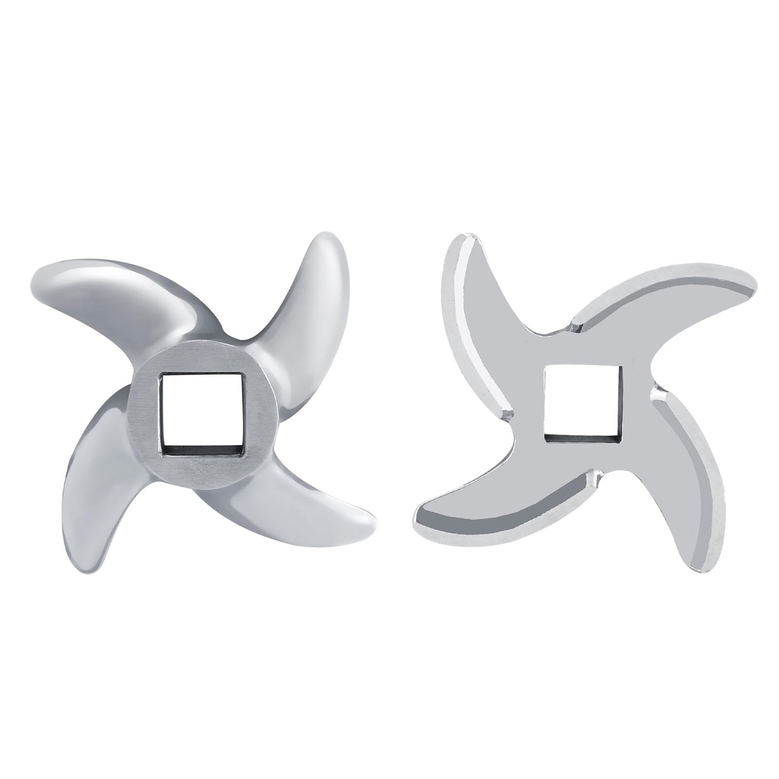 Stainless Steel Meat Grinder Blade - Sharp Cross-Shaped Replacement Blades for Food Grinders & Mincers (#22) - Perfect for Home Kitchen, Butcher Shop & Commercial Use