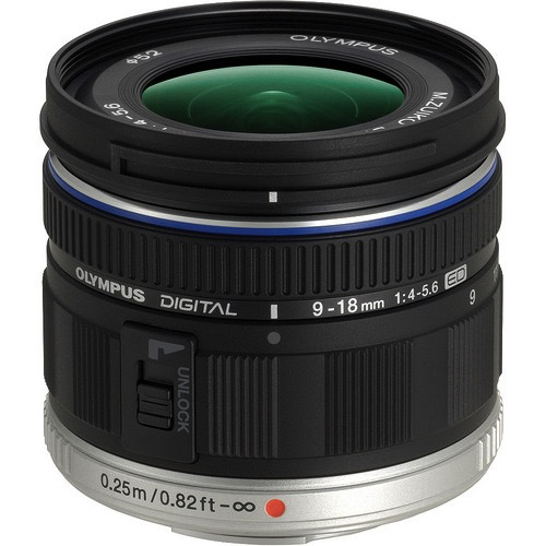 OM SYSTEM M.Zuiko Digital ED 9-18mm f/4.0-5.6 Wide Angle Zoom Lens for Micro Four Thirds Cameras - Perfect for Travel, Landscape & Street Photography