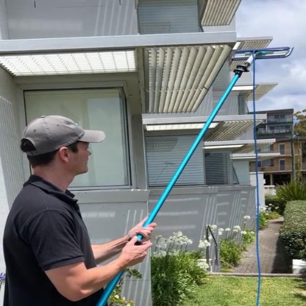 Wagtail Water Fed Window Cleaning Squeegee - Professional Glass Cleaning Tool for Streak-Free Shine - Perfect for Home, Office, and Commercial Window Washing