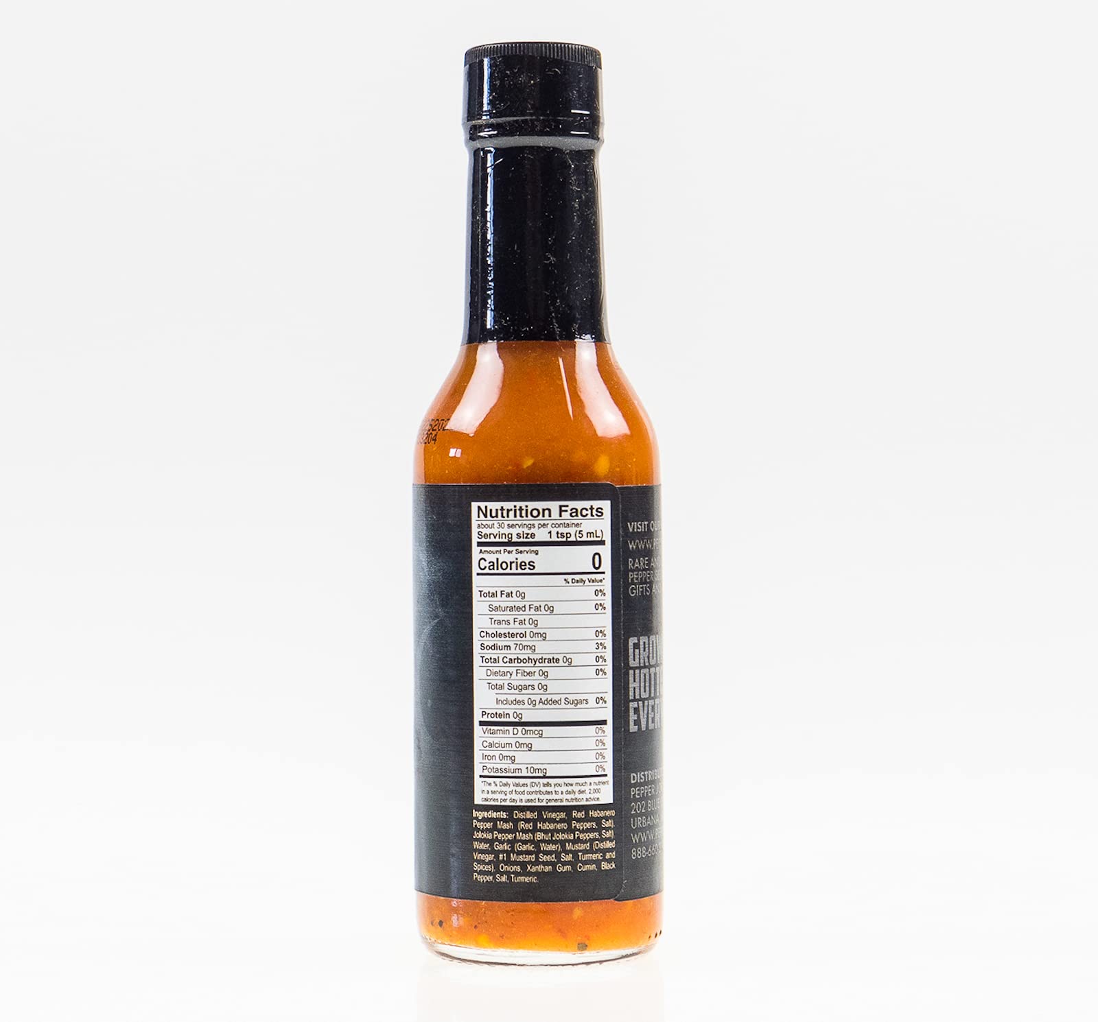 Pepper Joe’s Ghost Pepper Hot Sauce – Spicy Bhut Jolokia Chili Sauce with Fresh Ghost Peppers for Intense Heat & Flavor | Perfect for Wings, Tacos & BBQ