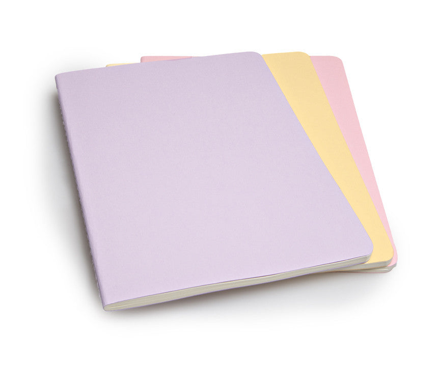 Premium Moleskine Ruled Cahier Journal Set - 3 Pack with Durable Cardboard Cover for Note Taking, Sketching & Daily Planning | Perfect for Students, Artists & Professionals