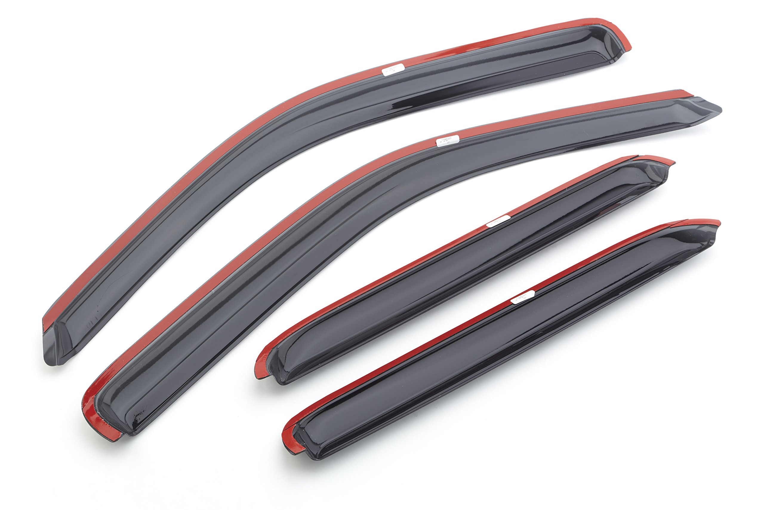 ACDelco GM Accessories 17802323 Smoke Black Front & Rear Tape-On Side Window Weather Deflectors - Perfect for Rain Protection & Enhanced Ventilation