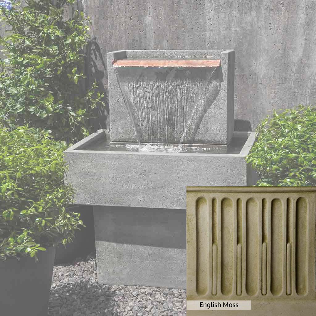Campania International Falling Water Fountain - Outdoor Garden Waterfall Feature for Patio, Yard, and Landscape Decor | Relaxing Water Sounds for Backyard Oasis