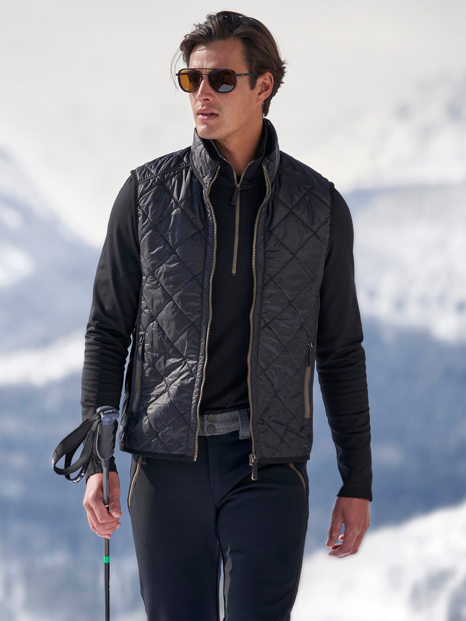 Henri Quilted Vest for Women - Lightweight Puffer Vest Jacket with Stand Collar | Perfect for Fall, Winter & Outdoor Activities