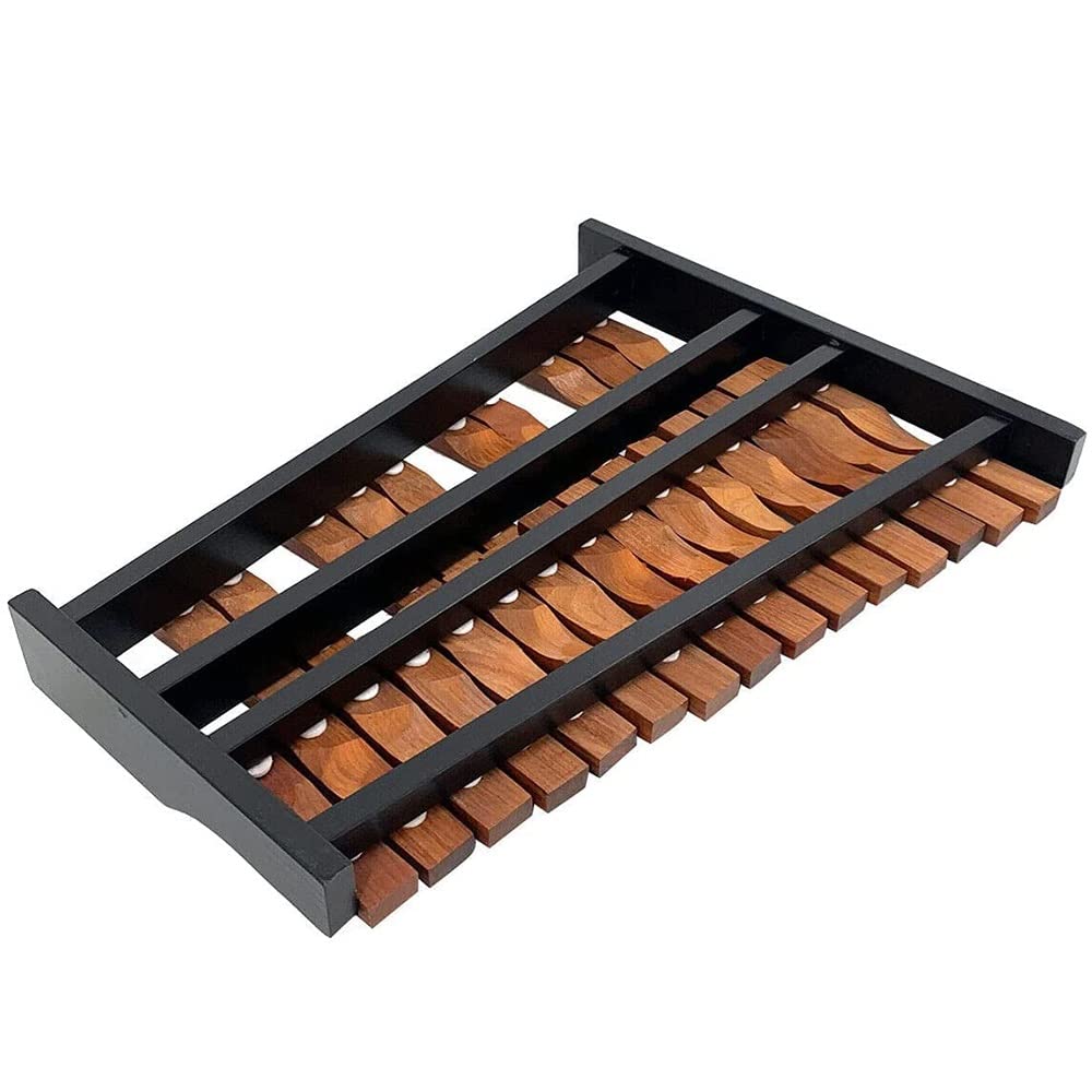 Professional 25 Key Wooden Xylophone with Mallets & Carrying Bag - Brown Percussion Instrument for Adults, School Band & Music Students - Perfect for Classroom, Performance & Music Practice