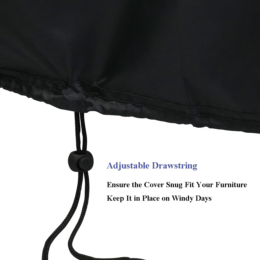 8ft Waterproof Pool Table Cover for Outdoor & Indoor Use - Heavy Duty Billiard Table Protection for Rain, Dust & Sun Damage